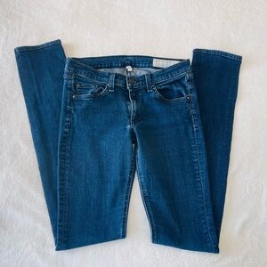 rag & bone Skinny Jeans in Deep Blue Wash